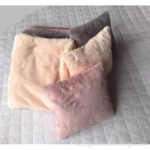 wholesale luxury double layer faux rabbit fur blanket